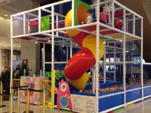 Redes de protecao para playground interno