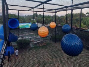 Redes de protecao para playground externo